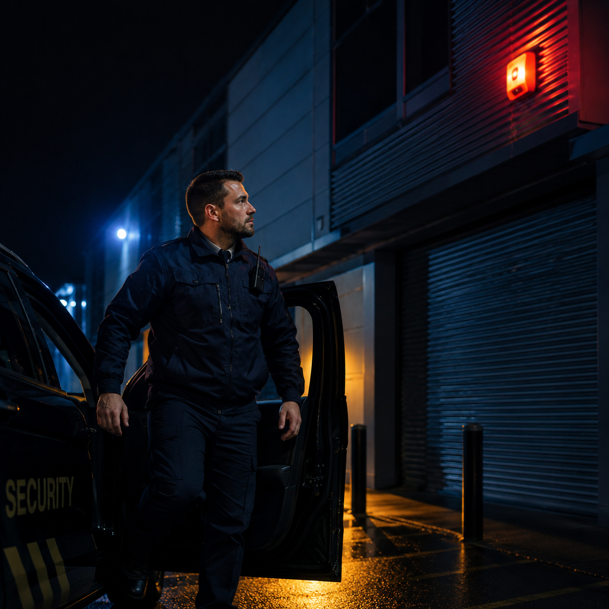 Alarm response security guard management