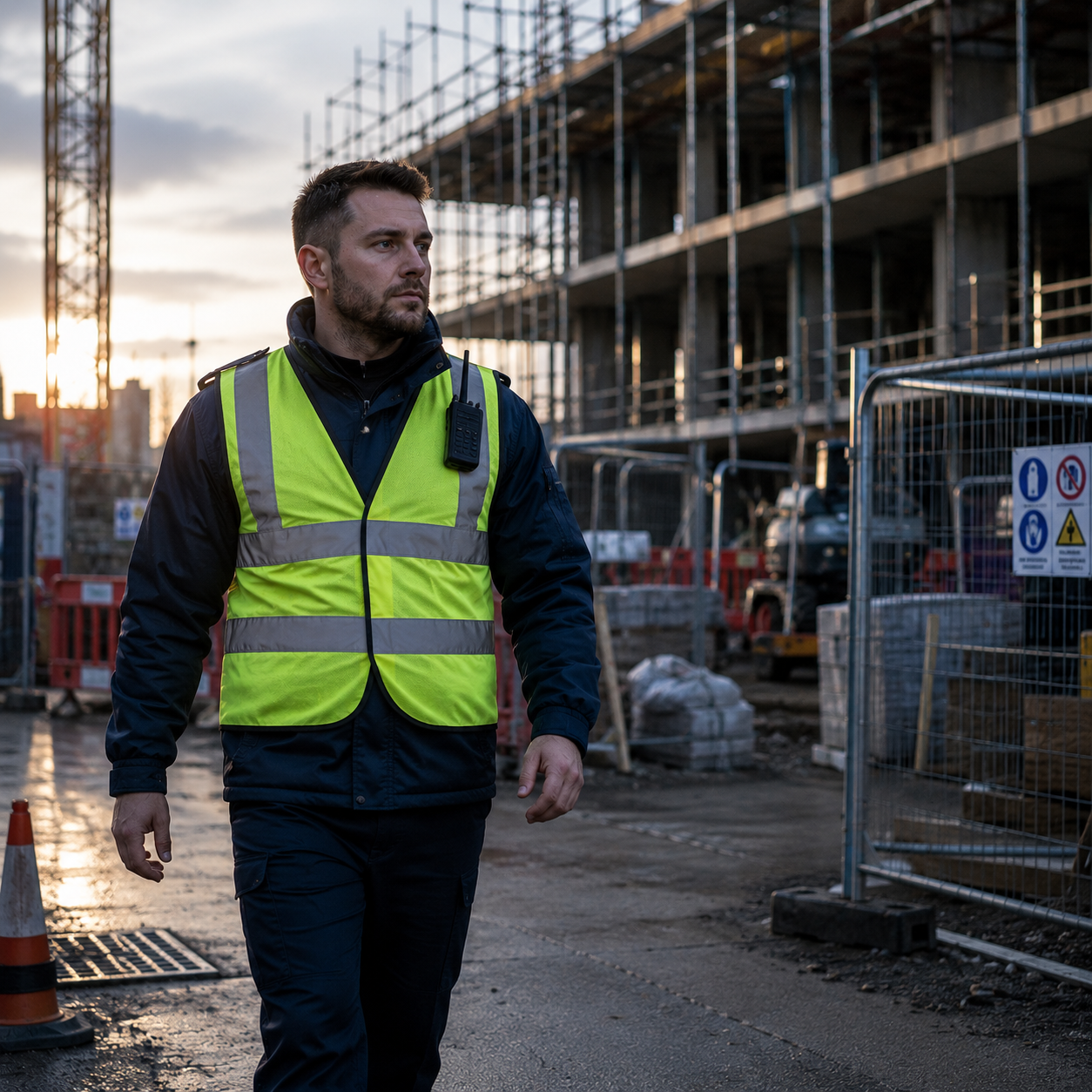 Construction site security security guard management